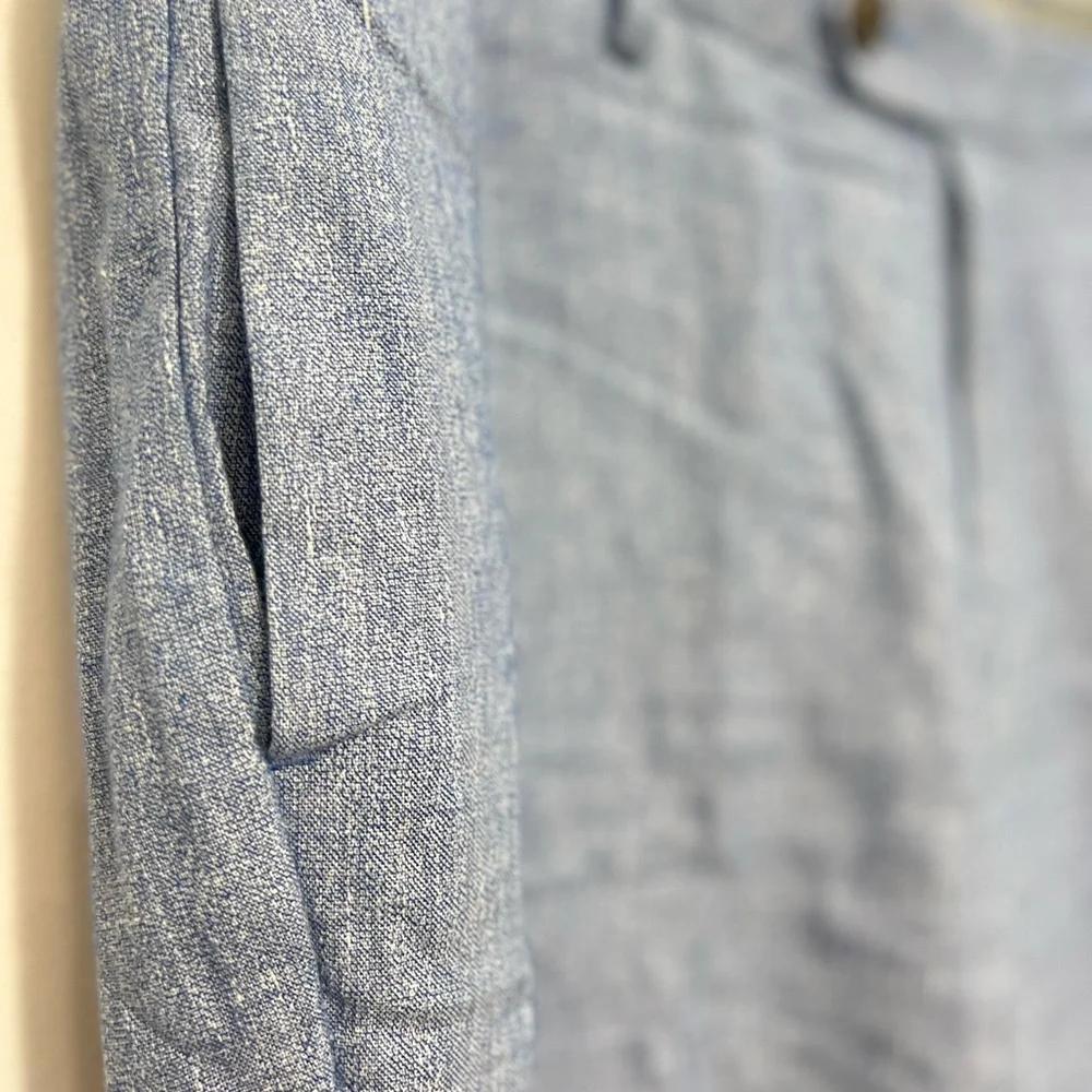 Bonobos Light Blue Linen Dress Pants Summer 34/28